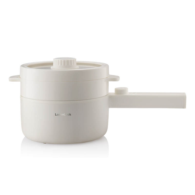 Nồi Điện Đa Năng LocknLock Electric Multi Pot 220V, 50Hz, 600W, 1.5L - Màu Ngà - EJP436IVY, , large image number null